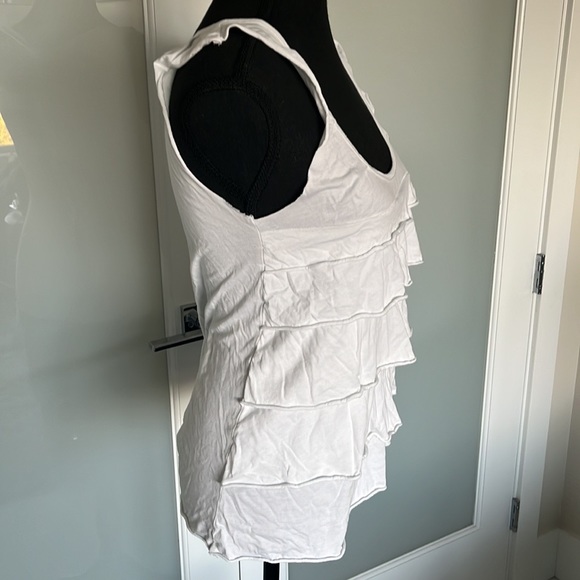Wilfred, white ruffle tank top, size xxs. - Picture 2 of 4
